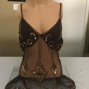 Sexy Sequined Camisole Top